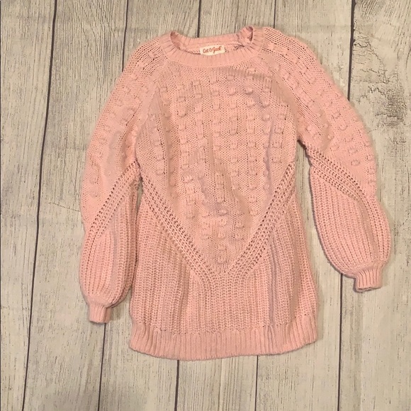 Girls’ Pink Sweater Tunic - 4T - Picture 1 of 5